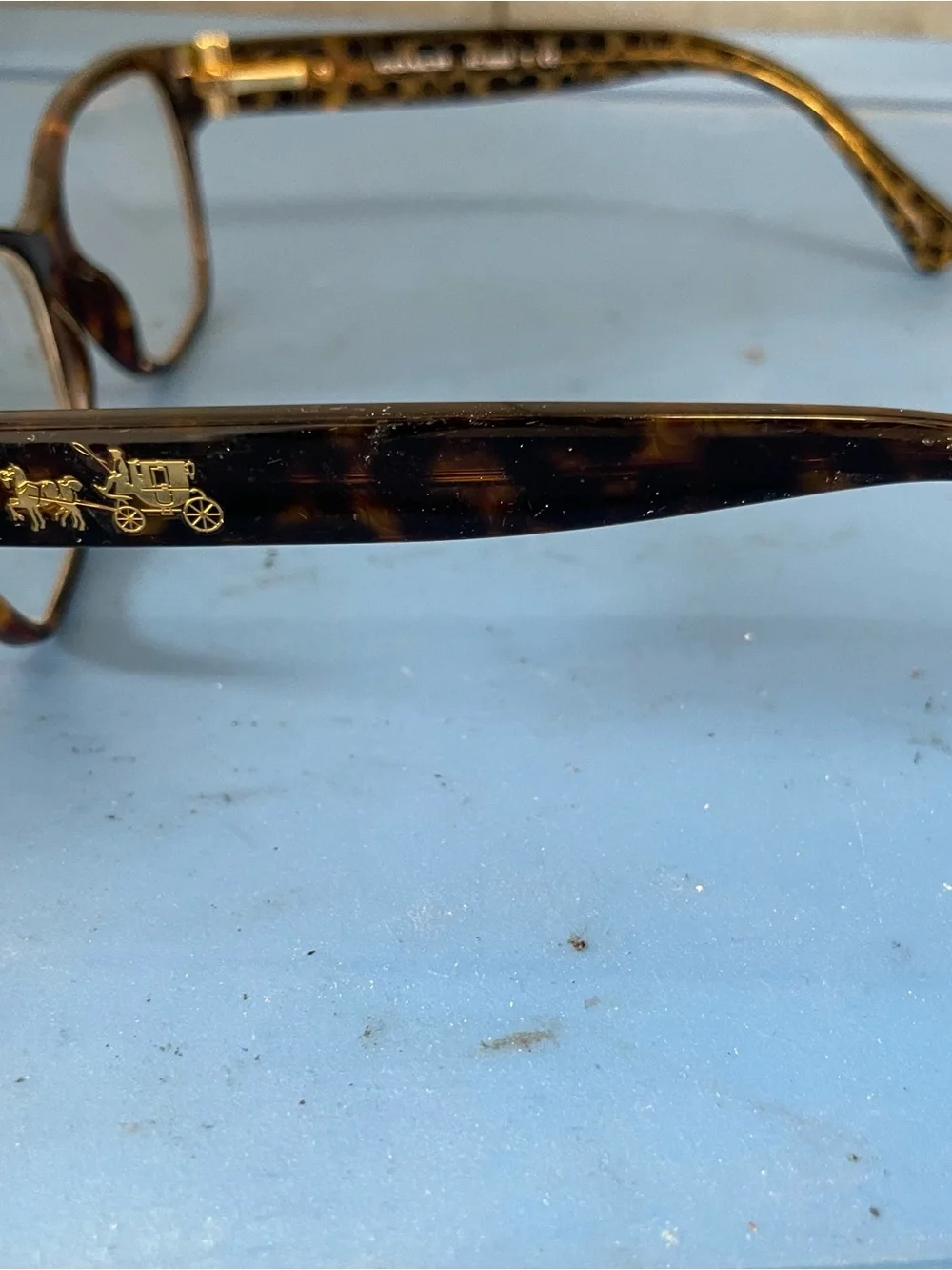 Coach HC 6088 Women's Eyeglasses Tortoise Gold Horse Carriage Frames 52-15-135